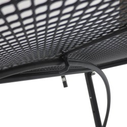 Ripustettava parvekepöytä terassille, metalli, säädettävä korkeus, 60 x 56,5 x 45 cm, musta