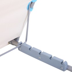 Taitettava aurinkotuoli rannalle ja puutarhaan 2 kpl, teräsrunko, 134 x 48 x 33–43 cm, beige