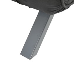 2-istuttava vuodesohva 3-in-1, samettimainen verhoilu, 185 x 105 cm, harmaa