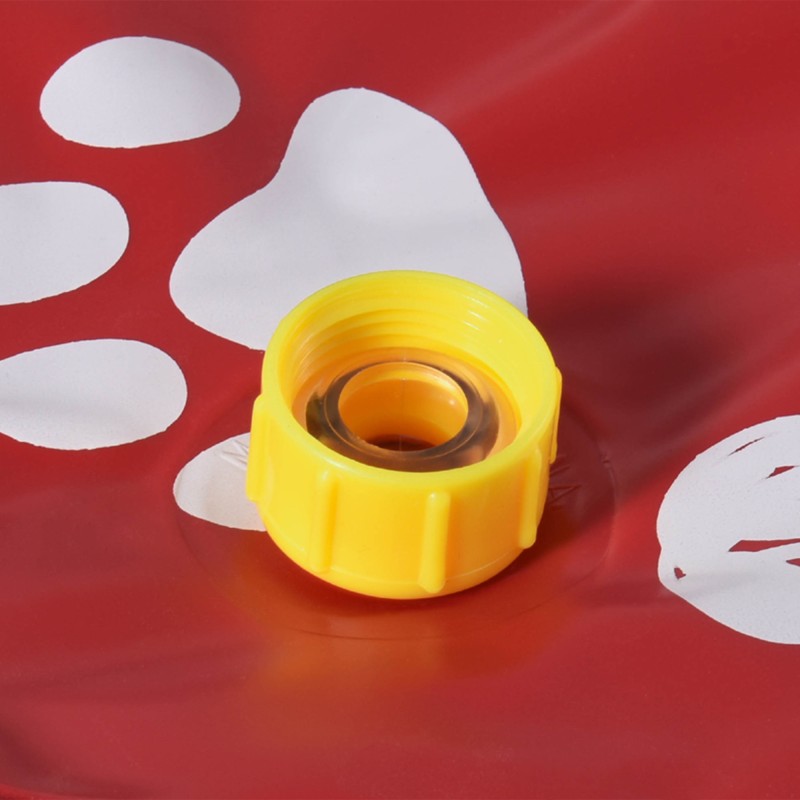 Koiran uima-allas ulkokäyttöön, taitettava muovi, liukumaton pohja, Ø170 cm, punainen