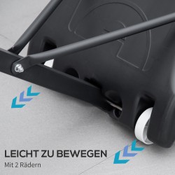 Koripalloteline nuorille, korkeussäädettävä 155–210 cm, täytettävä jalusta, teräs, musta