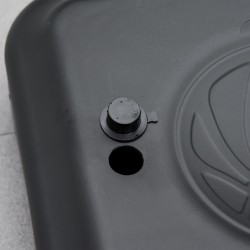 Koripalloteline nuorille, korkeussäädettävä 155–210 cm, täytettävä jalusta, teräs, musta