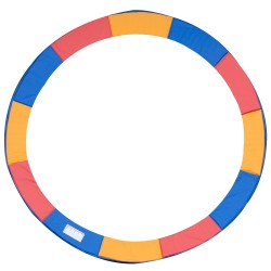 Trampoliinin reunapehmuste 366 cm puutarhatrampoliiniin EPE 15 mm monivärinen punainen keltainen sininen
