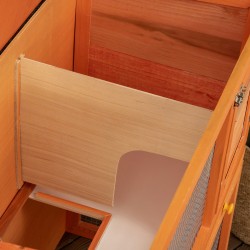 Pieneläinten ulkohäkki 2 tasoa kuusi 90 x 45 x 80 cm keltainen–vihreä