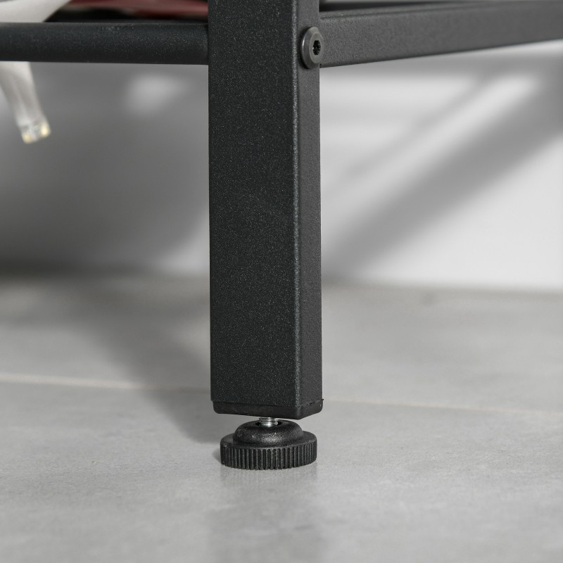 Naulakko ja kenkähylly eteiseen, metalli ja MDF, 72 x 34 x 185 cm, musta ja puunsävy