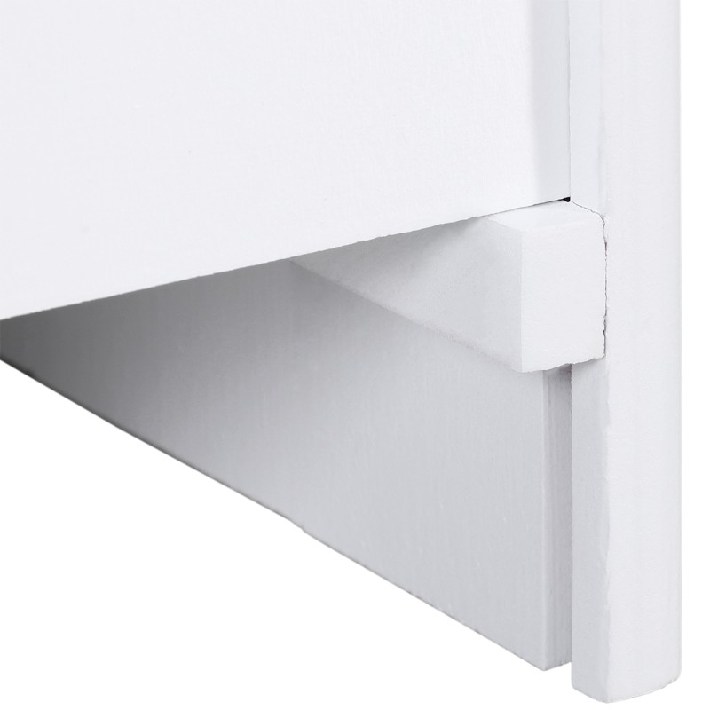 Lemmikkiportaat koirille ja kissoille 3 askelmaa kuusipuu 40,5 x 44,5 x 38 cm valkoinen