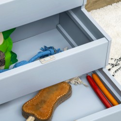 Lemmikkiportaikko 3 askelmaa pienille ja keskikokoisille koirille ja kissoille, kuusipuu, 38 cm, harmaa