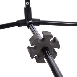 Monikäyttöinen sulkapallo- ja tenniskenttäverkko 400 cm, 2 korkeutta 94/158 cm, taitettava, musta, kantolaukulla