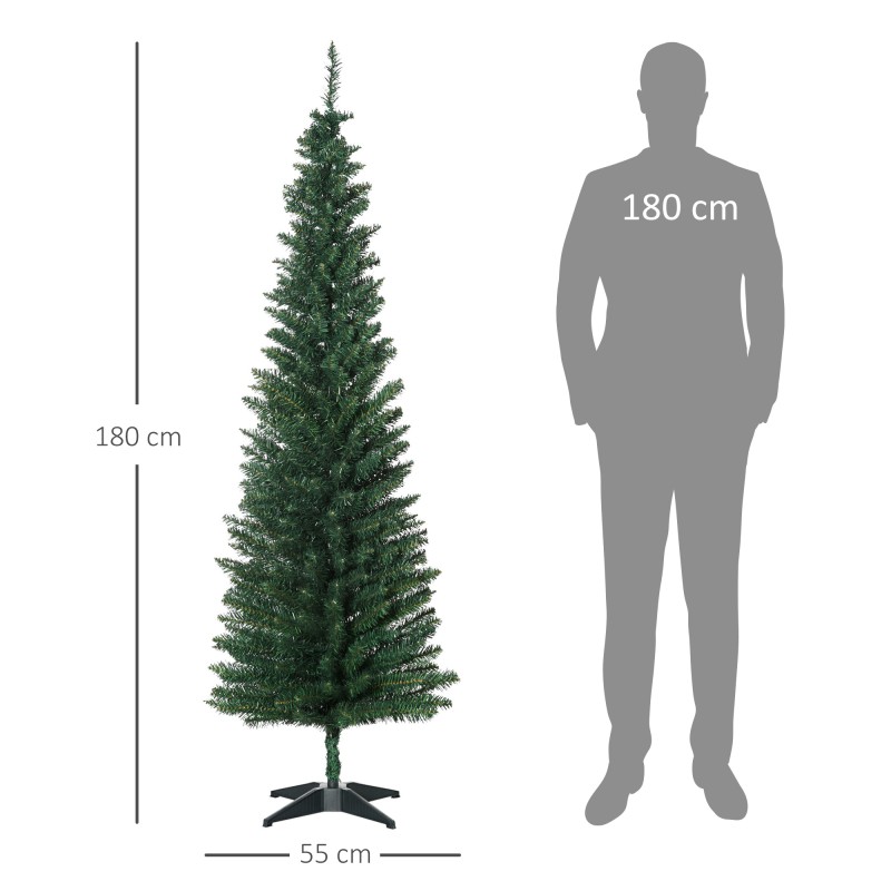 Tekokuusi sisäkäyttöön muovia 180 cm vihreä jalustalla