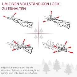 Tekokuusi sisäkäyttöön muovia 180 cm vihreä jalustalla