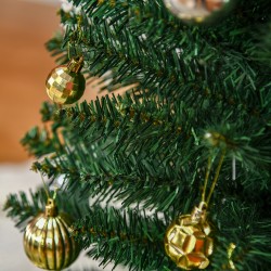 Tekokuusi sisäkäyttöön muovia 180 cm vihreä jalustalla