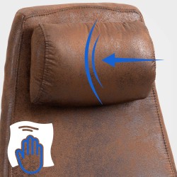 Teollinen toimistotuoli keinonahalla ja keinumekanismilla ergonomiseen työskentelyyn