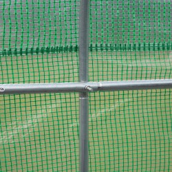 Kasvihuone puutarhatunneli PE-muovikate 350 × 300 × 200 cm vihreä