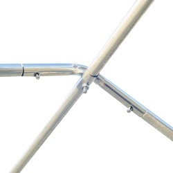 Kasvihuone puutarhatunneli PE-muovikate 350 × 300 × 200 cm vihreä