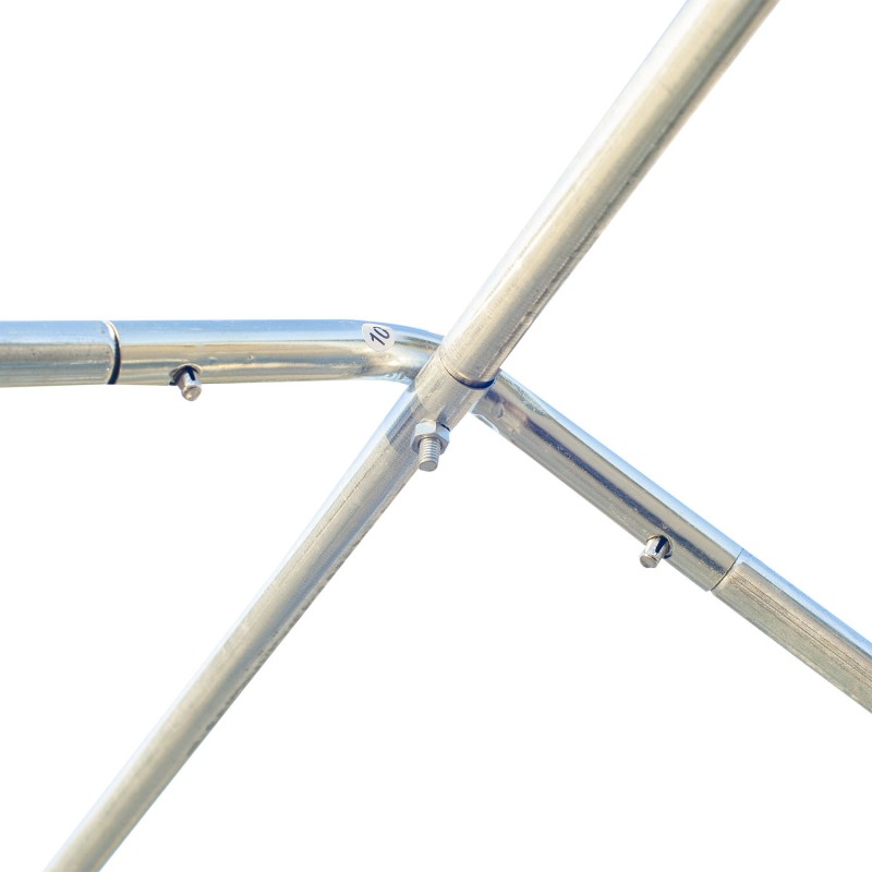 Kasvihuone puutarhatunneli PE-muovikate 350 × 300 × 200 cm vihreä