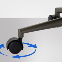 Teollinen toimistotuoli keinonahalla ja keinumekanismilla ergonomiseen työskentelyyn