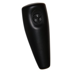 Sähköinen infrapunalämmitin terassille 1000/2000 W kattomalli kaukosäätimellä ja LED-valoilla, musta