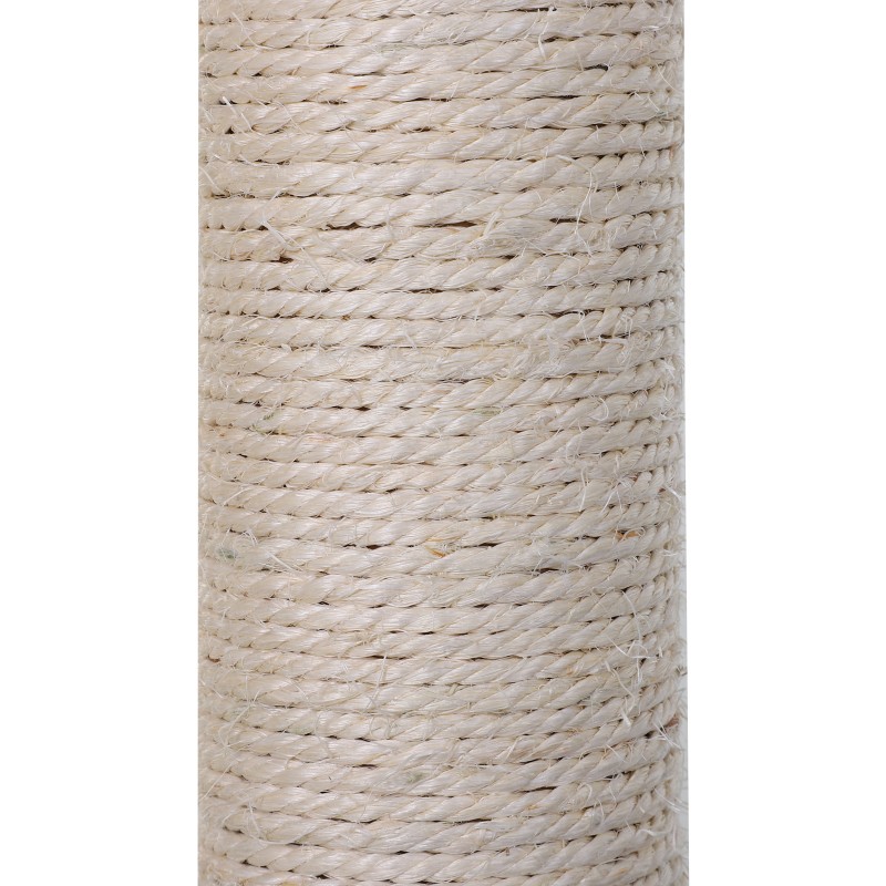 Kissan kiipeily- ja raapimapuu sisalpylväillä 50 x 36 x 70 cm harmaa