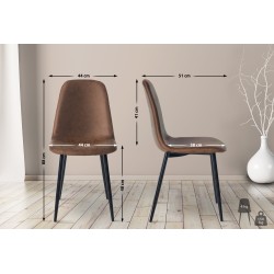 Perheystävällinen moderni ruokatuolisetti, 4 kpl, useita värejä