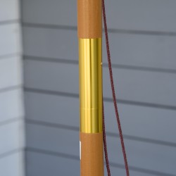 Aurinkovarjo puutarhaan ja terassille, puurunko, Ø 300 cm, UV-suojattu polyesteri, khaki