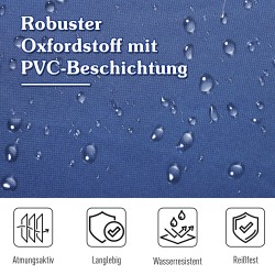 Retkisänky taitettava teräsrunko 190 x 68 x 52 cm sininen sisältää kantokassin