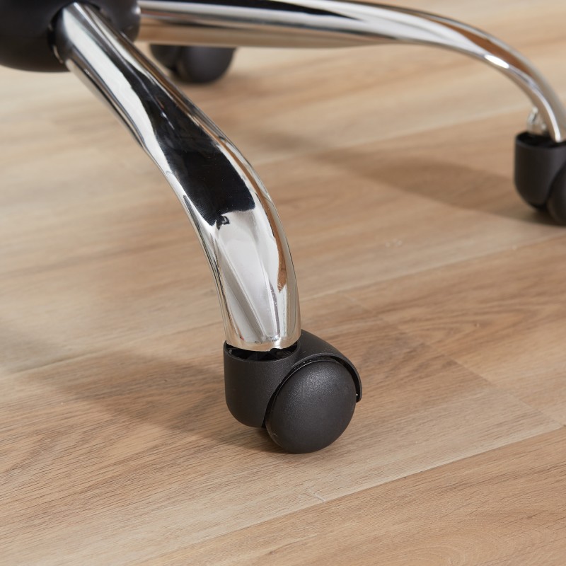 Ergonominen työ- ja pelituoli, verkkoselkänoja, säädettävä, musta, 63 x 65 x 109–119 cm