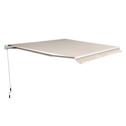 Nivelvarsikatos terassille ja parvekkeelle alumiinirunko 450 x 300 cm beige