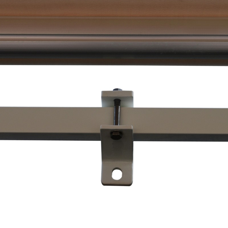 Terassimarkiisi seinäkiinnitys alumiinirunko 395 x 300 cm käsikäyttöinen beige