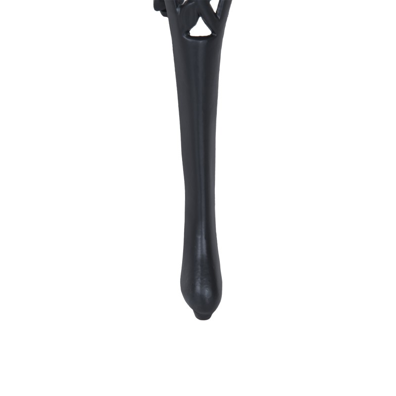 Parvekesetti ulkokäyttöön 3-osainen alumiini pöytä ja 2 tuolia musta