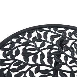 Parvekesetti ulkokäyttöön 3-osainen alumiini pöytä ja 2 tuolia musta