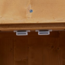 Puutarhasäilytyskaappi ulkokäyttöön tannenpuu 74x43x88 cm luonnonpuu