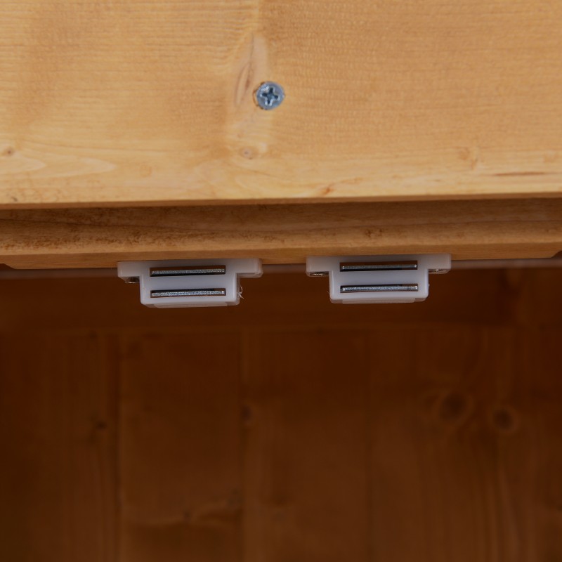 Puutarhasäilytyskaappi ulkokäyttöön tannenpuu 74x43x88 cm luonnonpuu