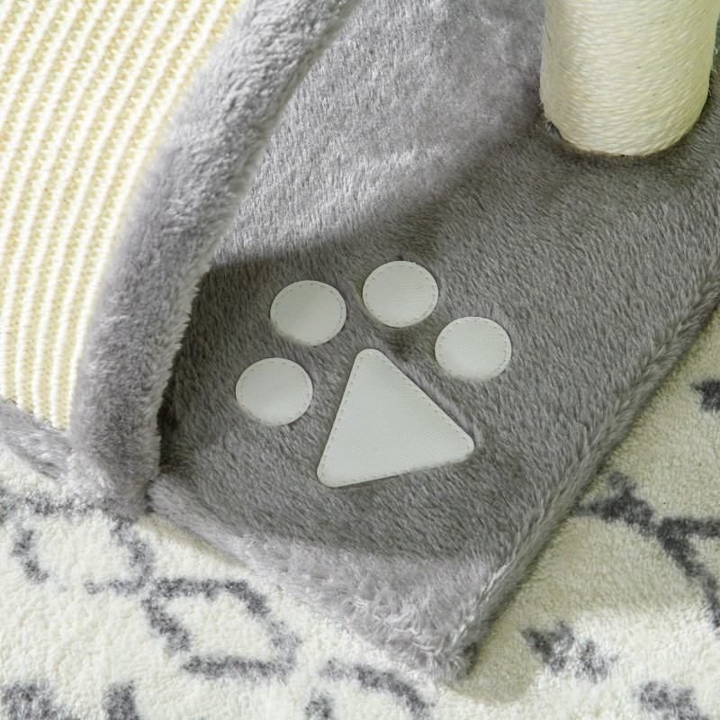 Kissan raapimapuu torni pienille kissoille sisalilla 46 cm harmaa