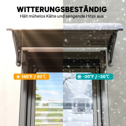 Ovikatos ulko-ovelle polykarbonaatti 75 x 100 cm ruskea/musta