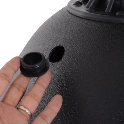 Vapaasti seisova nyrkkeilysäkki aikuisille 165 cm, imukuppijalusta, musta