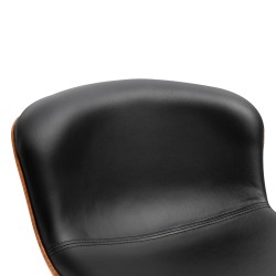 Säädettävät baarituolit selkänojalla ja jalkatuella, keinonahka, 2 kpl, musta/hopea