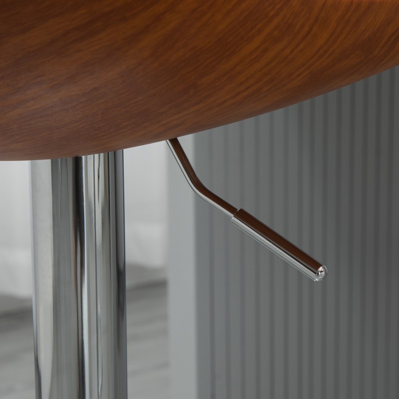 Säädettävä baarituoli 2 kpl, 360° kääntyvä, metallirunko, keinonahkaverhoilu, kermanvalkoinen