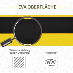 Sahateline tukipukki terästä säädettävä 100 x 49 x 62–90 cm 2 kpl keltainen musta 100 kg