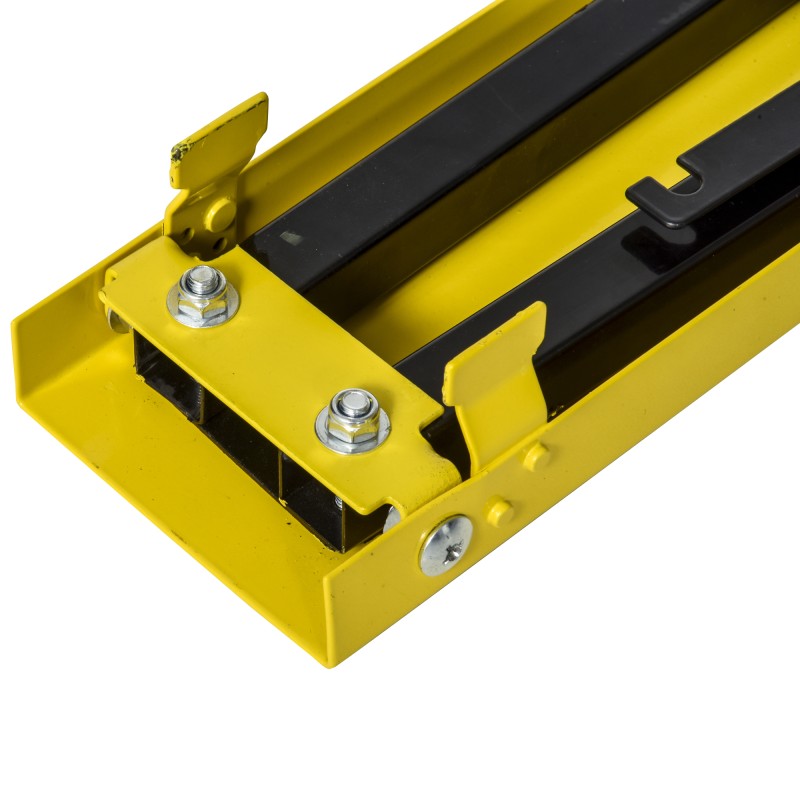 Sahateline tukipukki terästä säädettävä 100 x 49 x 62–90 cm 2 kpl keltainen musta 100 kg