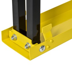Sahateline tukipukki terästä säädettävä 100 x 49 x 62–90 cm 2 kpl keltainen musta 100 kg