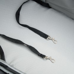 Koiranrattaat pienille koirille teräsrunko 67 x 45 x 96 cm enint. 4 kg harmaa