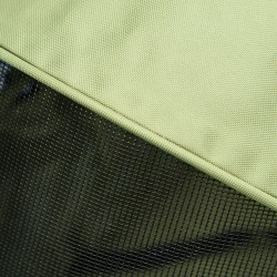 Koiravaunu pienille koirille, teräsrunko, verkkokoppa, 67 x 45 x 96 cm, khaki