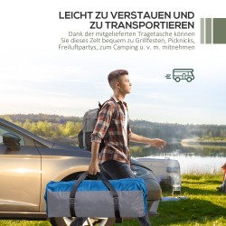 Puutarhateltta 3,5 x 3,5 m, polyesteri ja lasikuitu, 6–8 hengelle, vihreä