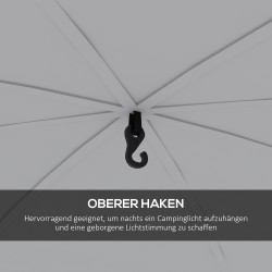 Puutarhakatos 3,5 x 3,5 m, polyesteri/lasikuitu, 6–8 hlö, vaaleansininen