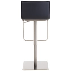 Säädettävä limon-baarijakkara keinonahalla ja selkänojalla