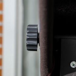 Puutarhakeinu 3 hengelle, metallirunko, säädettävä aurinkokatos, 198 x 118 x 168 cm, ruskea