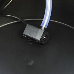 Puutarhasuihkulähde 2-tasoinen puinen vesiallas sisä- ja ulkokäyttöön 44,5 x 44,5 x 58,5 cm tummanruskea