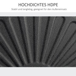 Aurinkovarjon jalka 22–25 kg täytettävä pyöreä HDPE 38/48 mm musta