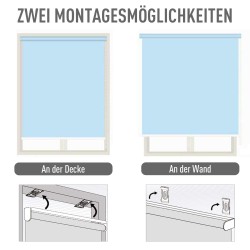 Pystysuuntainen parveke- ja terassikaihdin, alumiini/polyesteri, 200 x 120 cm, harmaa