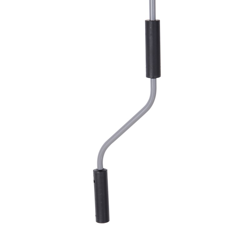 Pystysuuntainen parveke- ja terassikaihdin, alumiini/polyesteri, 200 x 120 cm, harmaa